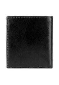 Wittchen - Męski portfel ze skóry mały czarny. Kolor: czarny. Materiał: skóra. Wzór: aplikacja #4
