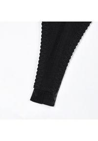 Intica - Komplet bielizny z haftowanego tiulu na specjalne okazje Namsoon. Kolor: czarny. Materiał: tiul. Wzór: haft #9