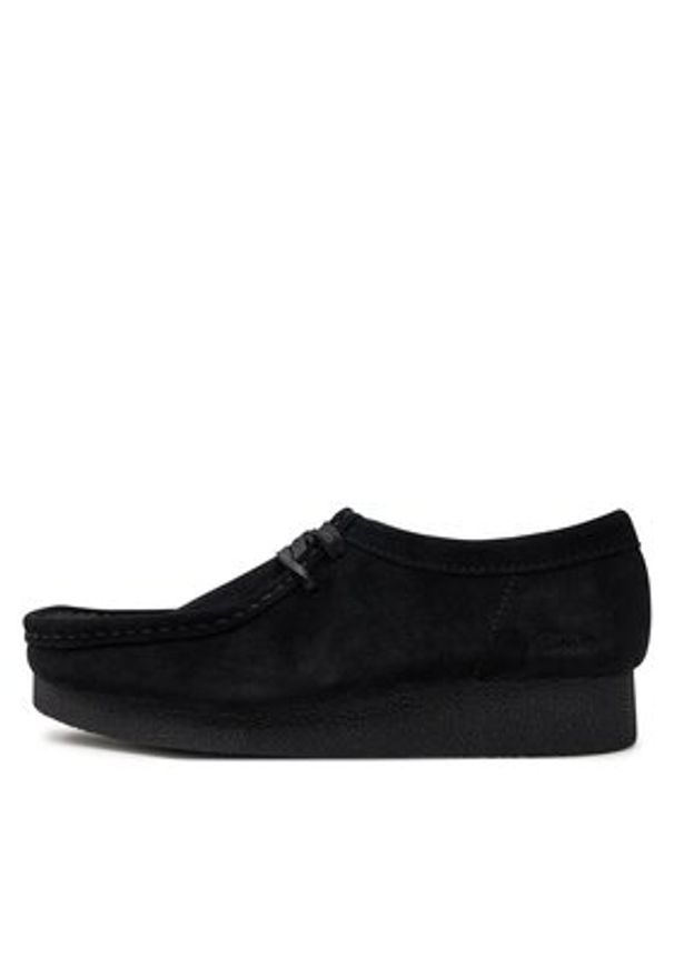Clarks Półbuty Wallabee Evo Sh 26174746 Czarny. Kolor: czarny. Materiał: zamsz, skóra
