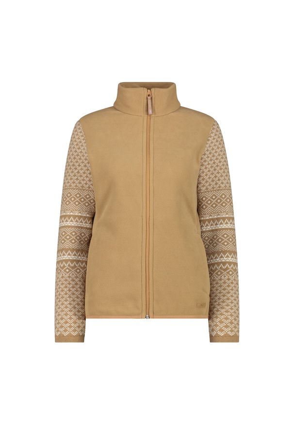 Bluza damska turystyczna CMP 34J0696. Kolor: wielokolorowy, brązowy, biały. Materiał: polar