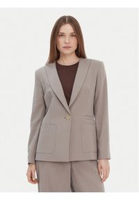 Armani Exchange Marynarka XW001277 AF16148 U6242 Beżowy Regular Fit. Kolor: beżowy. Materiał: syntetyk #1