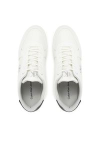 Calvin Klein Jeans Sneakersy Classic Cupsole Tech Ripstop YM0YM01202 Biały. Kolor: biały. Materiał: skóra