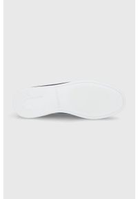 Karl Lagerfeld mokasyny zamszowe BUREAU KL12012.5AA męskie kolor granatowy. Nosek buta: okrągły. Kolor: niebieski. Materiał: zamsz #4