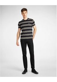 Lee - LEE BASIC STRIPE TEE MĘSKI T-SHIRT KOSZULKA W PASKI BLACK L61LEE01 112113931. Wzór: paski #4
