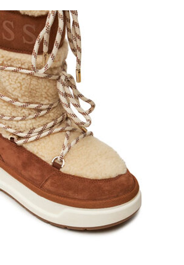 Guess Śniegowce Undela2 FLFUN2 FUR11 Beżowy. Kolor: beżowy. Materiał: materiał