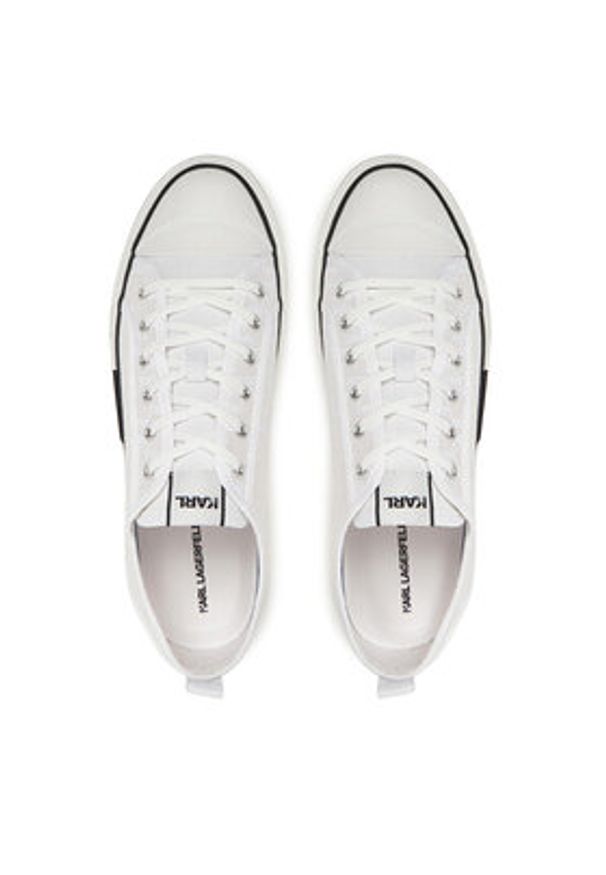 Karl Lagerfeld - KARL LAGERFELD Trampki KL50425 Biały. Kolor: biały. Materiał: materiał