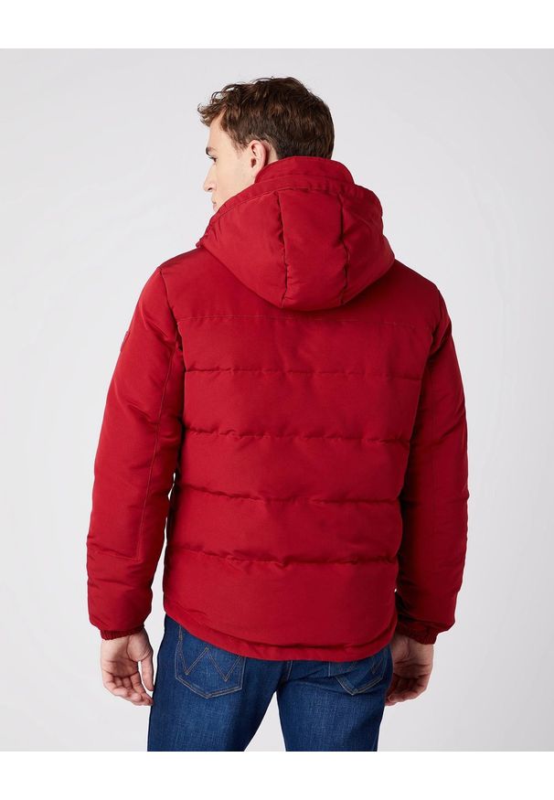 Wrangler - ZIMOWA KURTKA MĘSKA WRANGLER THE BODYGUARD BIKING RED W4D7WWX2G 112141360. Sezon: zima
