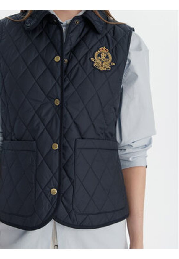 Lauren Ralph Lauren - LAUREN RALPH LAUREN Bezrękawnik 297P10887001 Granatowy Regular Fit. Kolor: niebieski. Materiał: syntetyk. Długość rękawa: bez rękawów