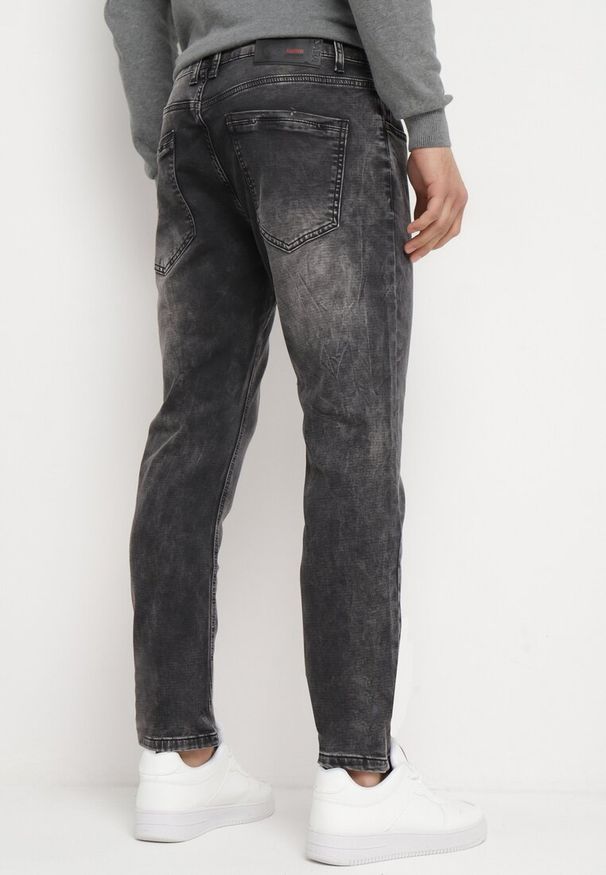 Born2be - Czarne Jeansy Skinny Alidora. Kolor: czarny