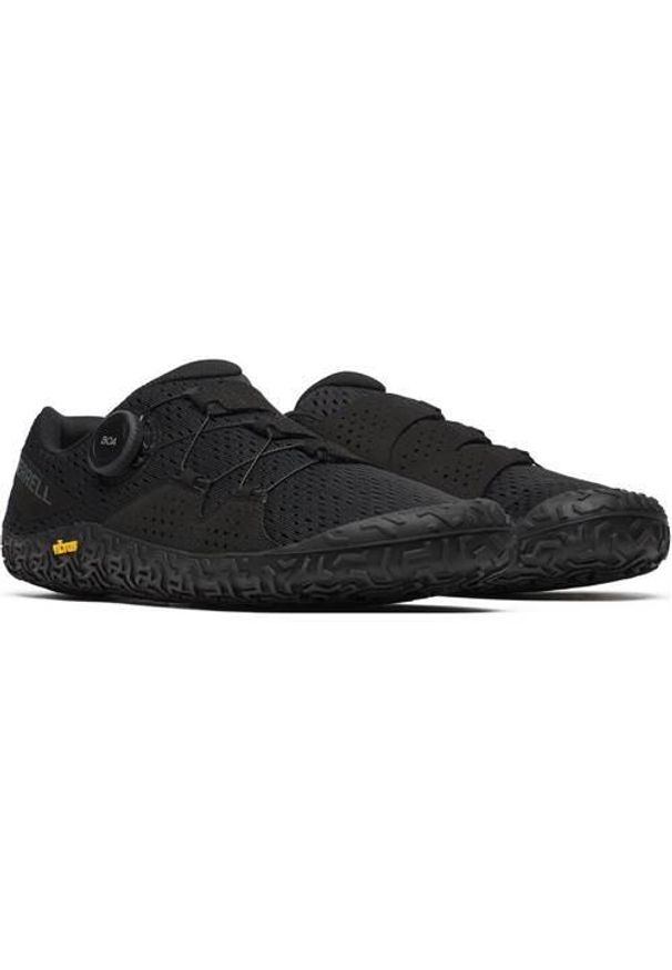 Buty do chodzenia męskie Merrell Vapor Glove 6 Boa. Kolor: czarny. Materiał: guma, materiał, syntetyk. Szerokość cholewki: normalna. Sport: turystyka piesza