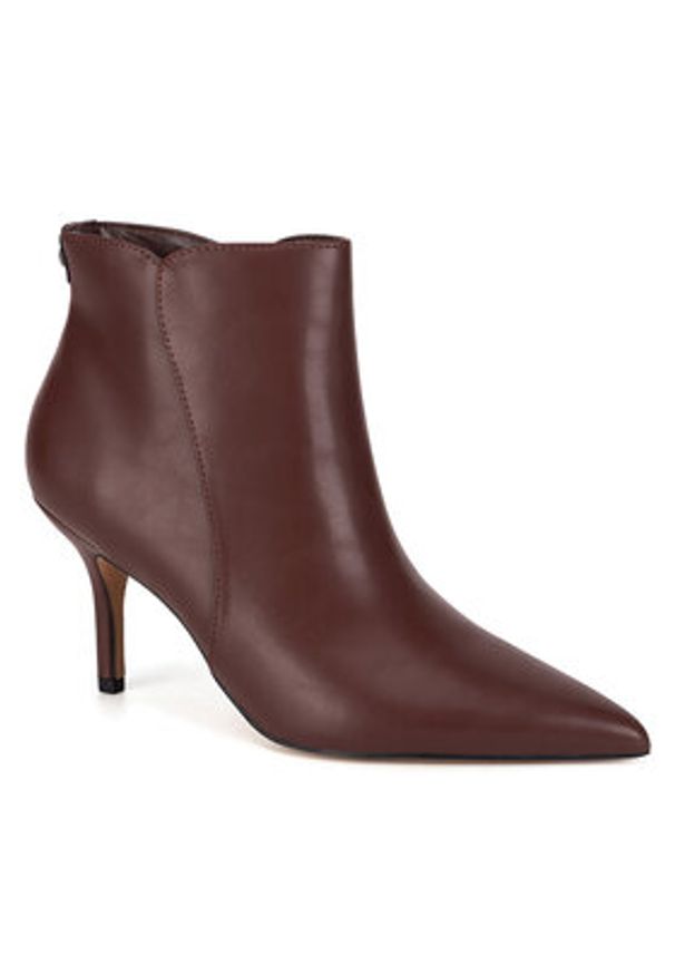 Nine West Botki WFA2784-1 Brązowy. Kolor: brązowy. Materiał: materiał