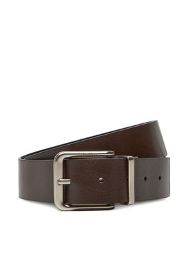 Calvin Klein Jeans Pasek Męski Casual Pin Buckle 35Mm Adj/Rev LV04G7024G Czarny. Kolor: czarny. Materiał: skóra. Styl: casual