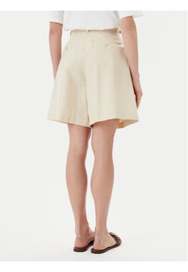 Weekend Max Mara Bermudy Ecuba 2515141032 Écru Regular Fit. Materiał: bawełna