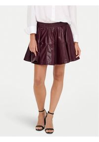 only - ONLY Spódnica z imitacji skóry Jacky 15355512 Fioletowy Regular Fit. Kolor: fioletowy. Materiał: skóra #1