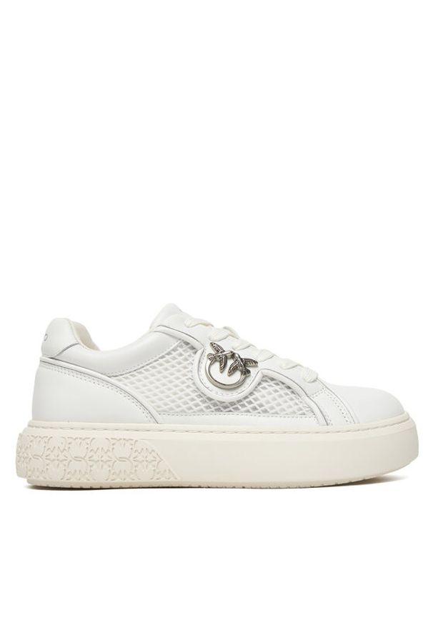 Pinko - PINKO Sneakersy Yoko 33 SS0181 Biały. Kolor: biały. Materiał: skóra