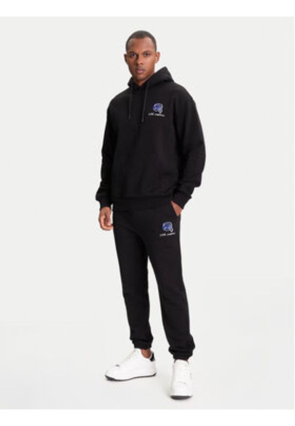 Karl Lagerfeld - KARL LAGERFELD Spodnie dresowe 705113 553904 Czarny Loose Fit. Kolor: czarny. Materiał: bawełna