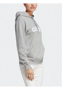 Adidas - adidas Bluza Essentials Linear Hoodie IC6884 Szary Regular Fit. Kolor: szary. Materiał: bawełna #5