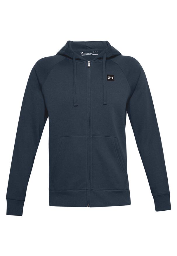 Bluza sportowa męska Under Armour Rival Fleece FZ Hoodie. Kolor: niebieski. Styl: sportowy