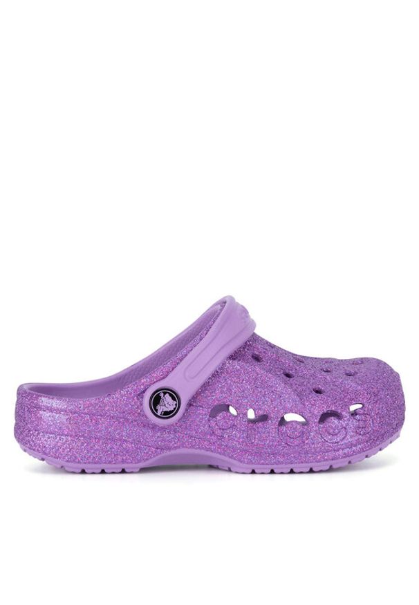 Crocs Klapki BAYA GLITTER CLOG 207015-5PR Fioletowy. Kolor: fioletowy