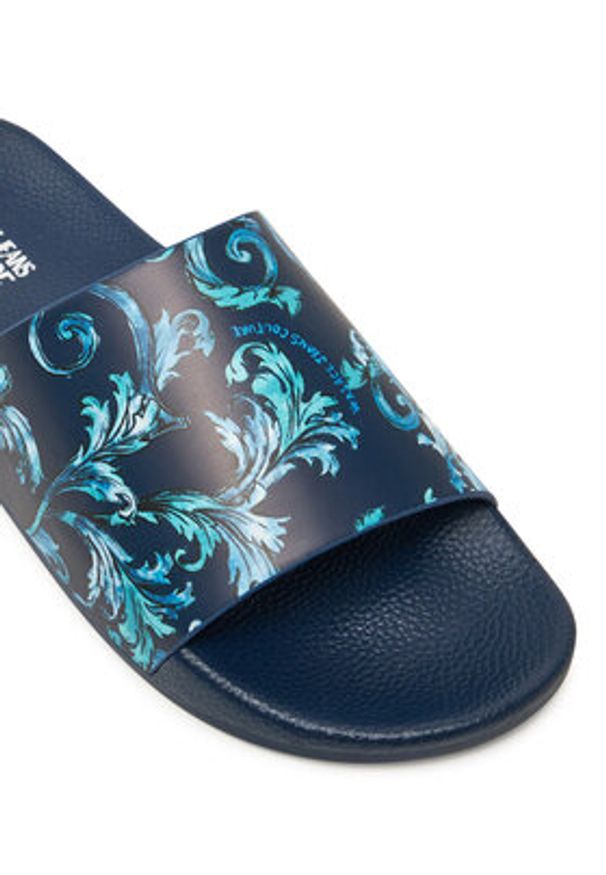 Versace Jeans Couture Klapki 78YA3SQ4 Granatowy. Kolor: niebieski. Materiał: syntetyk
