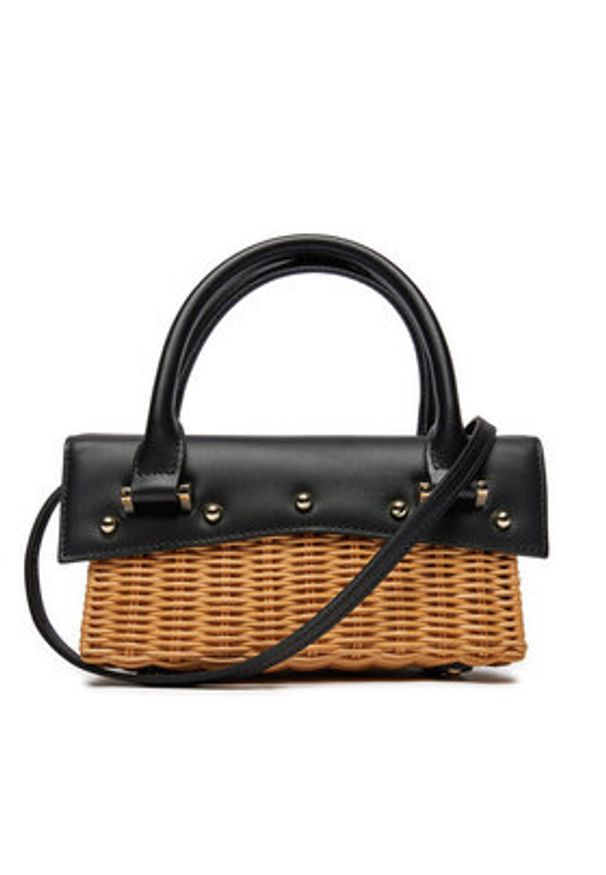 Patrizia Pepe Torebka 2B0111/V017-FB53 Czarny. Kolor: czarny. Materiał: skórzane