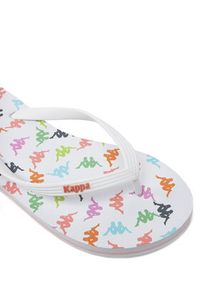 Kappa Japonki 351C22W White - Pink Coral - Pink Fuchsia Kolorowy. Materiał: materiał, syntetyk. Wzór: kolorowy