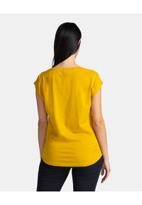 Damski bawełniany t-shirt Kilpi ROANE-W. Kolor: żółty. Materiał: bawełna