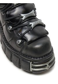 NEW ROCK Sneakersy M-106-S1 Czarny. Kolor: czarny. Materiał: skóra #2