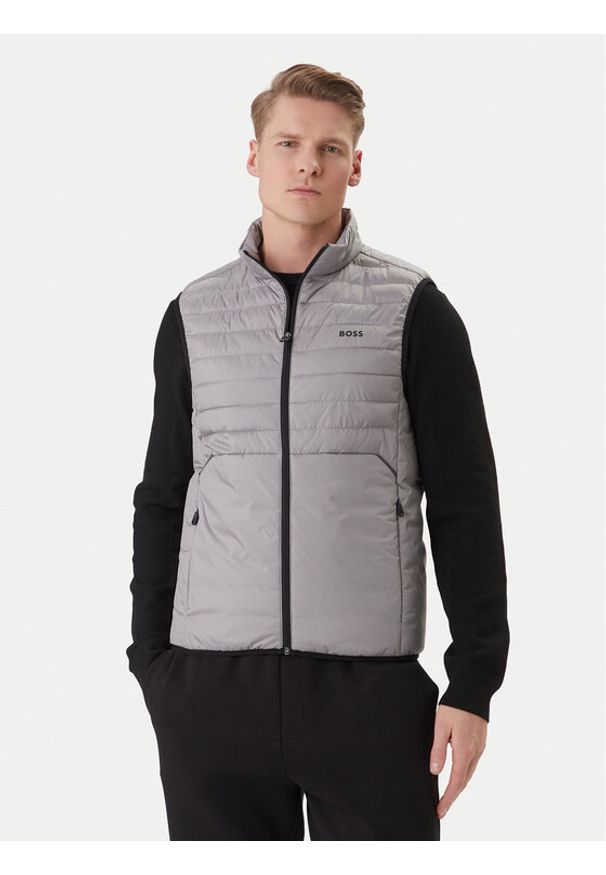 BOSS Kamizelka Urbanex 50545867 Szary Regular Fit. Kolor: szary. Materiał: syntetyk