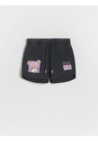 Reserved - Szorty SmileyWorld® - czarny. Kolor: czarny. Materiał: bawełna #1