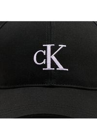 Calvin Klein Czapka z daszkiem Monogram Embro K60K612324 Czarny. Kolor: czarny. Materiał: syntetyk