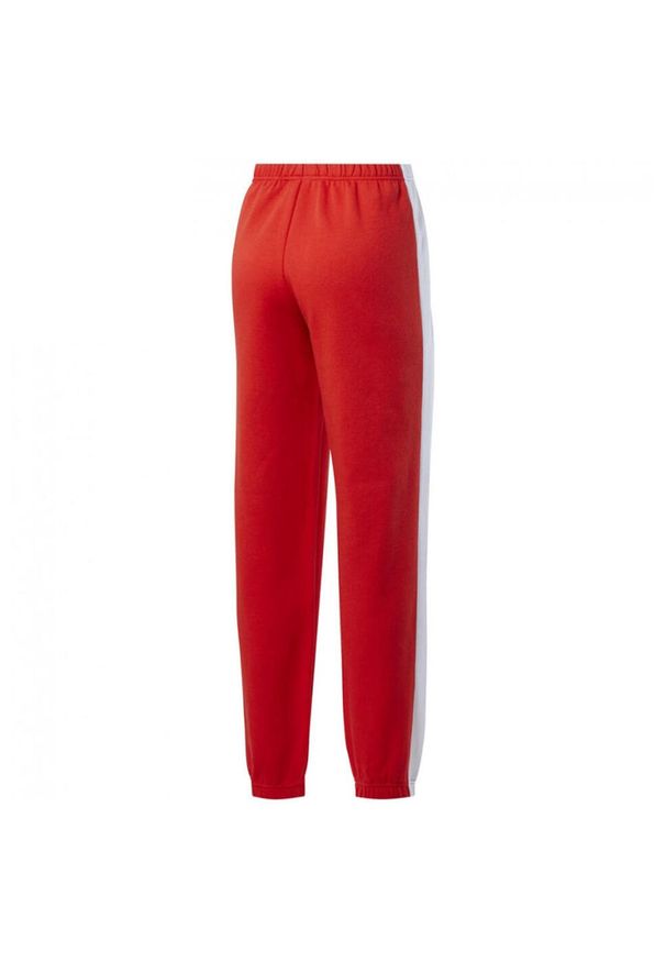 Reebok - Spodnie Do Joggingu Damskie Logo Te Linear. Kolor: czerwony. Sport: bieganie