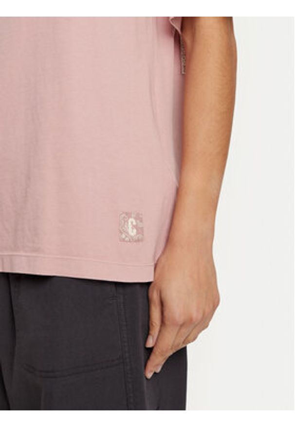 Champion T-Shirt 117449 Różowy Loose Fit. Kolor: różowy. Materiał: bawełna