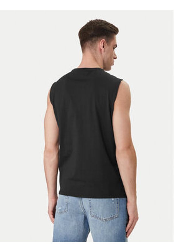 Calvin Klein Jeans Tank top LV04RF273G Czarny Slim Fit. Kolor: czarny. Materiał: bawełna
