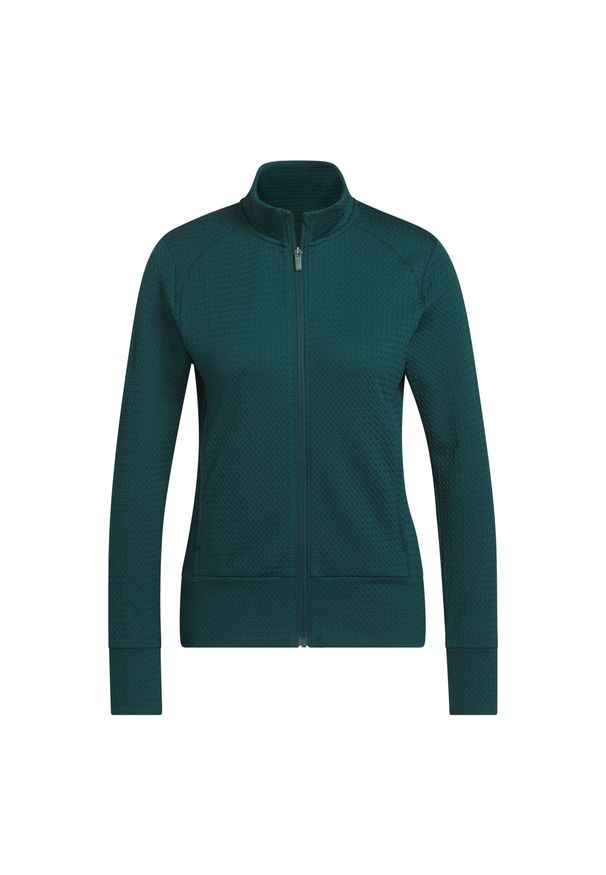 Adidas - Kurtka damska adidas Ultimate365. Typ kołnierza: golf. Kolor: zielony. Materiał: materiał. Sport: golf