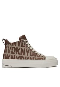 DKNY Trampki Yaser K1491518 Beżowy. Kolor: beżowy. Materiał: skóra #1