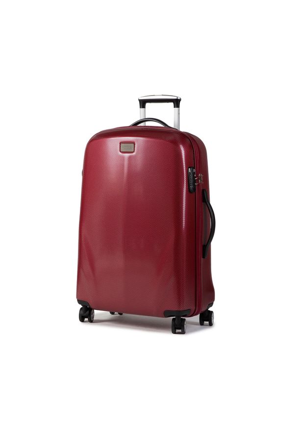 Wittchen - Średnia Twarda Walizka WITTCHEN 56-3P-572-35 Bordowy. Kolor: czerwony