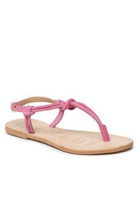 Manebi Sandały Suede Leather Sandals V 1.8 Y0 Różowy. Kolor: różowy. Materiał: zamsz, skóra #2