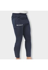 Spodnie Sportowe Givova XL - Oddychające i Zrównoważone dla Mężczyzn. Kolor: niebieski. Materiał: poliester. Sport: piłka nożna #2