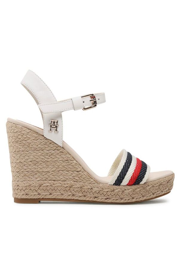 TOMMY HILFIGER - Espadryle Tommy Hilfiger. Kolor: biały