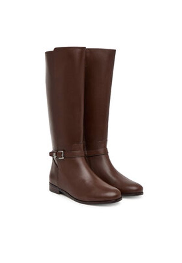Lauren Ralph Lauren - LAUREN RALPH LAUREN Oficerki 802974383002 Brązowy. Kolor: brązowy. Materiał: skóra