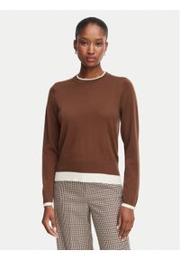 Marella Sweter Prugna 2625366181 Brązowy Regular Fit. Kolor: brązowy. Materiał: wełna #1