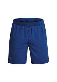 Spodenki do biegania męskie Under Armour Launch Sw 7''. Kolor: niebieski, wielokolorowy, czarny. Sport: bieganie #1