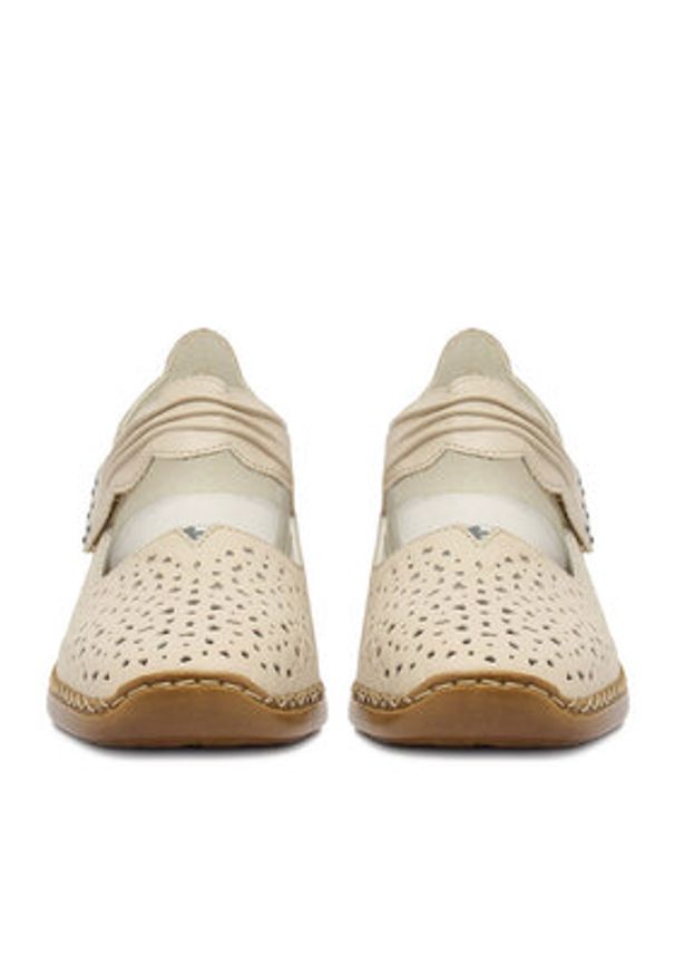 Rieker Półbuty CEO-41399-60 Beżowy. Kolor: beżowy. Materiał: skóra