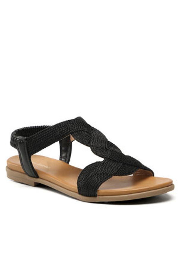 Sandały Clara Barson - WS120703-01 Black. Kolor: czarny. Materiał: materiał