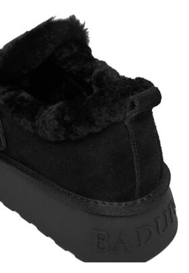 Badura Śniegowce EO-CALLIE-TS6288-01 Czarny. Kolor: czarny. Materiał: zamsz, skóra