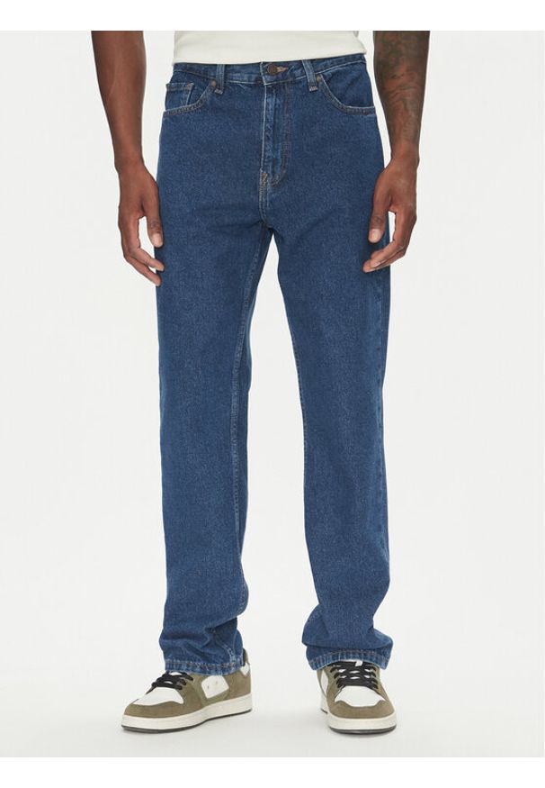 DC Jeansy Worker Straight ADYDP03072 Niebieski Regular Fit. Kolor: niebieski