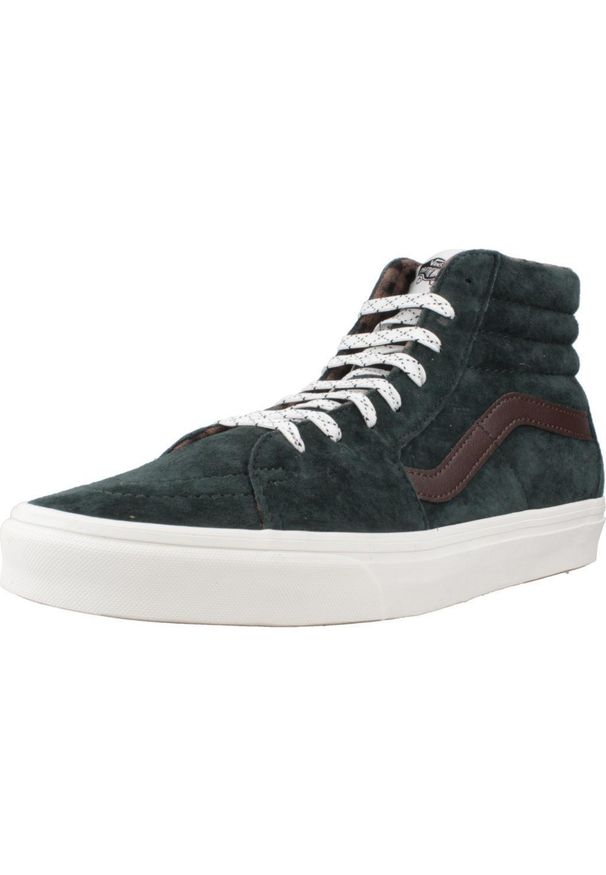 Vans - Buty VANS SK8-HI Zielony. Kolor: zielony. Materiał: tkanina