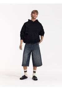Reserved - Jeansowe szorty baggy - jasnoszary. Kolor: szary. Materiał: jeans #1
