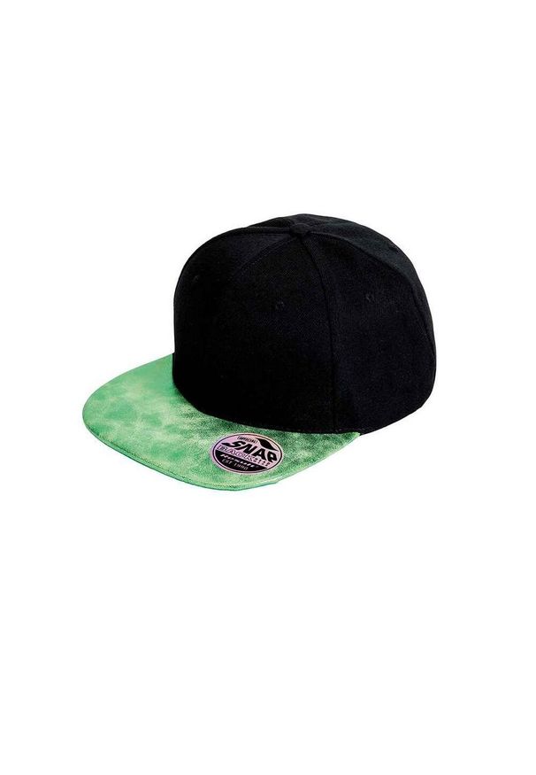 RESULT HEADWEAR - Bronx Glitter Snapback Cap. Kolor: zielony, czarny, wielokolorowy